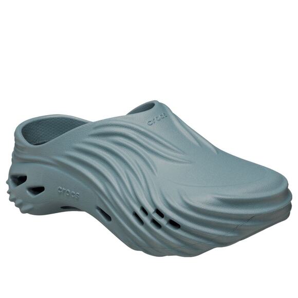 CROCS M9 W11 ECHO WAVE CLOG POND BLUE GRAY SLIP ON SHOES NIB main image 6